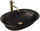 Умывальник Rea Roma marble black mat накладной REA-U5609, Черный матовый