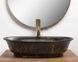 Умывальник Rea Roma marble black mat накладной REA-U5609, Черный матовый