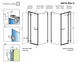 Душова кабіна Radaway Arta KDJ II 110x90 386457-03-01L+386040-03-01L+386021-03-01