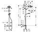 Душевая система Hansgrohe Crometta 160 Showerpipe 27264400