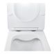 Унитаз подвесной Qtap Swan безободковый с сидением Slim Soft Close QT16335178W, Белый
