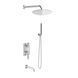 Душева система Kohlman Roxin 40 chrome + BOX прихованого монтажу KPL-QW211RR40, Хром
