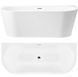 Ванна акриловая пристенная Rea Capri 150x75 white REA-W9800, Белый