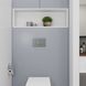 Клавіша змиву Koller Pool Cube M polished aluminum KP-CU-004, Хром матовий