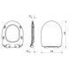 Унітаз-компакт 705 Cersanit Cersania SimpleOn 011 3/6 з сидінням duraplast Slim Soft Close K119-001