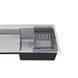 Кухонная мойка Kroner KRP Geb&uuml;rstet - 7848LHM (3,0/1,0 мм) CV030021, Нержавеющая сталь