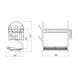 Сушарка для посуду Kroner KRM Rizze - ACC3208 CV022908, Синий