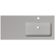 Раковина глянцевая врезная Amidicon Rodeo 100R 1000x450 из литого камня RODEO_100R_HL, Белый