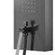 Душова панель Corsan Samsara graphite gunmetal з виливом S003MGMW, Графит