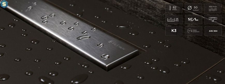 Душевой канал Pestan Confluo Frameless Line 750 с решеткой из нержавеющей стали 13701232