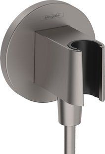 Шлангове під'єднання Hansgrohe FixFit Porter S з тримачем Brushed Black Chrome 26888340