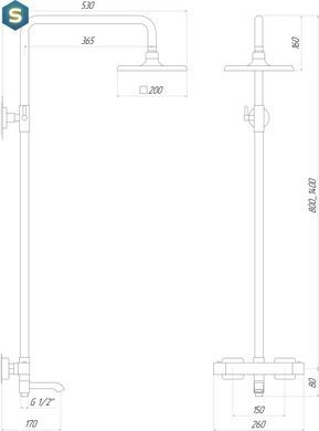 Душова система Globus Lux GLM-0041T, Хром