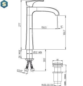 Смеситель для умывальника Paini Lady 89CR211LLLSR, Хром