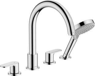 Змішувач Hansgrohe Vernis Blend врізний на край ванни на 4 отвори Chrome 71456000
