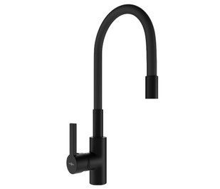 Смеситель для кухни Mexen Flex black MEX-670900-70, Черный матовый