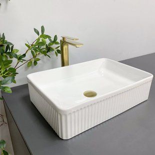 Умивальник (раковина) VBI BRESCIA WHITE накладний, Білий