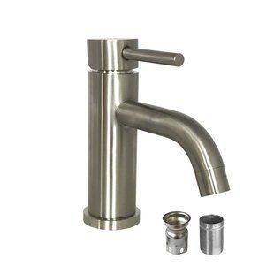 Смеситель для умывальника Globus Lux Alpen SBT1-101L, Графитовый хром