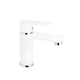 Смеситель для раковины Kroner KRM Fulda - W010 CV018077, Белый матовый