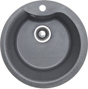 Кухонная мойка Adamant Wave &Oslash;485x210 серый 215223, Каппучино