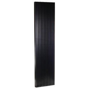 Дизайнерский радиатор Betatherm Quantum 2 H-2000 мм, L-525 мм нижнее подключение BQ 2200/13 9005М 99, Черный матовый