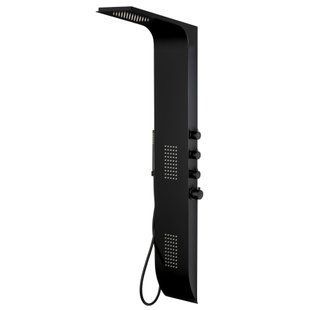 Душевая панель Corsan Duo black A777MBL, Черный матовый
