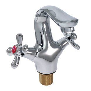 Смеситель для умывальника буксовый литой гусак гайка Frap 1/10 F10731-B, Хром