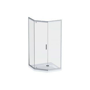 Душова кабіна Am.Pm Gem 5-corner Pivot 90x90 см без піддону хром матовий W90UG-405-090MT, Хром матовий, хром матовий
