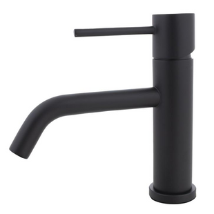 Смеситель для умывальника Yoka Moli 24 black низкий BU.MOLI-24-BLK, Черный матовый
