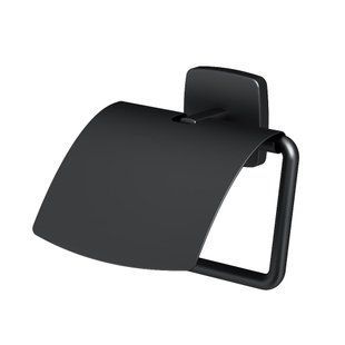 Тримач туалетного паперу з кришкою Am.Pm Gem black A90341422, Черный матовый
