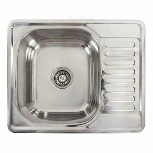 Кухонная мойка из нержавеющей стали Platinum 5848 полировка (0,8/180 мм), R, Polish