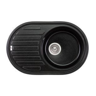 Кухонная мойка Lidz 780x500/200 BLM-14 (LIDZBLM14780500200), Черный/золото