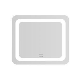 Зеркало Volle Luna Tanga прямоугольное 60x70 см, с подсветкой по контуру, с подогревом, с сенсорным выключателем хром 1648.52146700, Хром