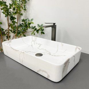 Умивальник VBI Triest marble накладний VBI-012711, Мармур