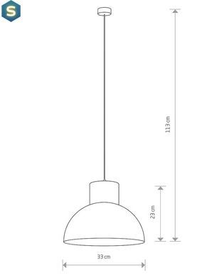 Підвісний світильник Nowodvorski 6612 Works E27 1x60W IP20 Wh