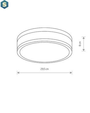 Світильник Nowodvorski 9501 Malaa LED 1x18W 4000K 940Lm IP44 Wh