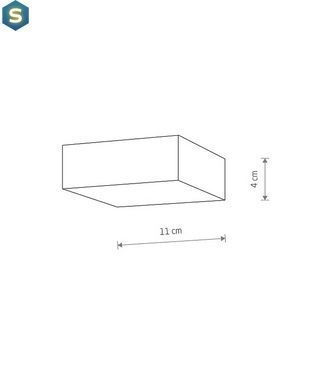 Стельовий світильник Nowodvorski 10420 Lid Square Led 1x15W 3000K 1200Lm IP20 Wh