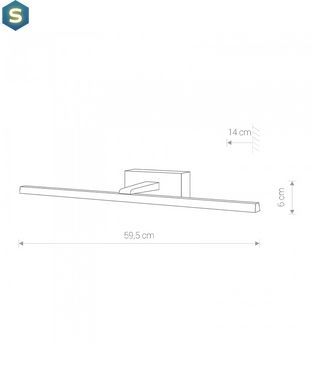 Светильник Nowodvorski 10291 Van Gogh M LED 1x13W 3000K 640Lm IP20 Wh
