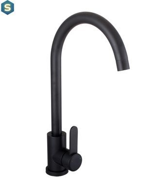 Змішувач для кухні Globus Lux Wien SUS2-203S-BB, Чорний/золото