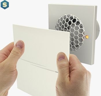 Вентилятор декоративний малошумний Vents 100 Квайт-Стайл Т