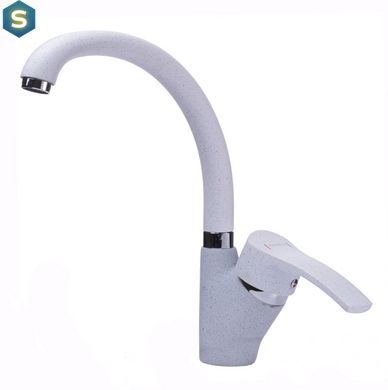 Змішувач для кухні Globus Lux GLQU-0203S-BIG-7-White, Білий
