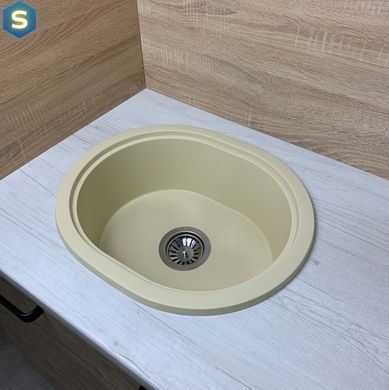 Кухонна мийка Adamant Circum 500x425x180 Бежевий ivory 626223, Бежевий