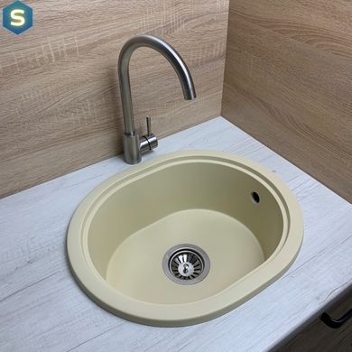 Кухонна мийка Adamant Circum 500x425x180 Бежевий ivory 626223, Бежевий