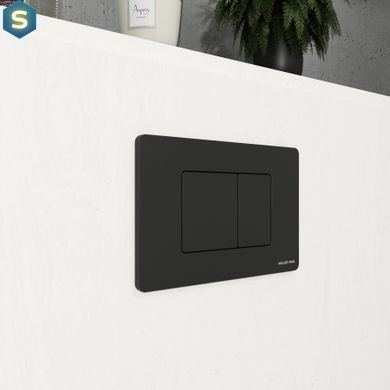 Клавіша змиву Koller Pool Cube M чорна black matt KP-CU-005, Черный матовый