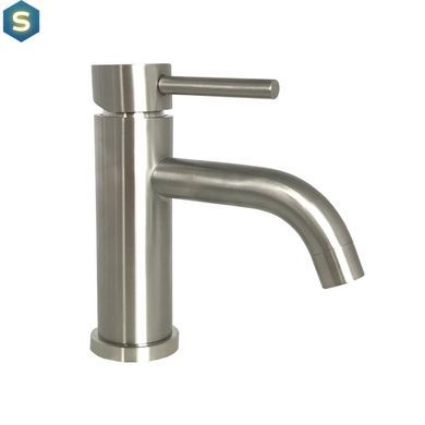 Змішувач для умивальника Globus Lux Alpen SBT1-101L, Графитовый хром