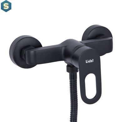 Змішувач для душу Lidz Latwa 010 (з душовим гарнітуром) (k40) LDLAT010BLA45421 Black, Черный матовый