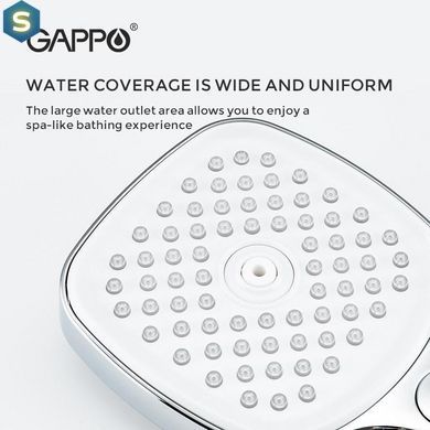 Ручной душ Gappo G001, 3-режим, белый/хром, Хром