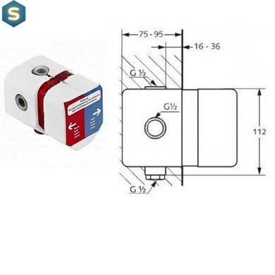 Душова система прихованого монтажу Kludi Pure & Easy 376400565, Хром