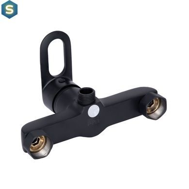 Змішувач для душу Lidz Latwa 010 (з душовим гарнітуром) (k40) LDLAT010BLA45421 Black, Черный матовый