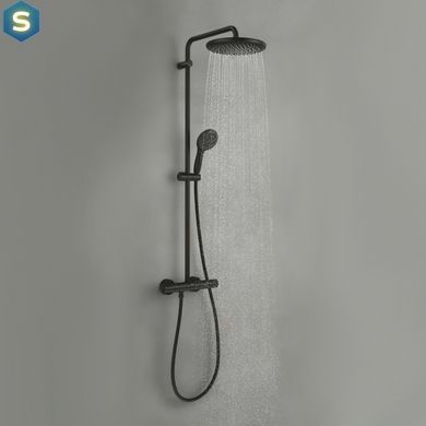 Душевая система термостатическая Grohe QuickFix Vitalio Start System 250 266772431, Черный матовый