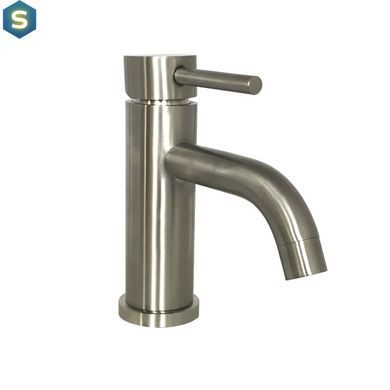 Змішувач для умивальника Globus Lux Alpen SBT1-101L, Графитовый хром